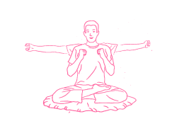 Сгибания и выпрямления рук (ладони сжаты в кулак). Упражнение Кундалини Йоги