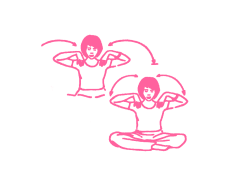 Сгибание рук и поднимание локтей к голове (3 мин – 4 мин)