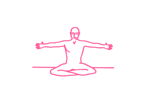 Сгибания рук к груди (3 мин). Упражнение Кундалини Йоги 1