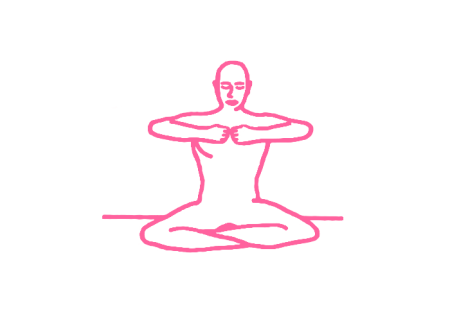 Сгибания рук к груди (3 мин). Упражнение Кундалини Йоги 2