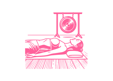 Медитация с расслаблением на спине под звуки гонга (6 мин)