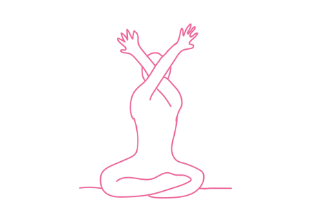 Скрещивание рук над головой с ладонями вперед 2 Скрещивание рук над головой с ладонями вперед 2