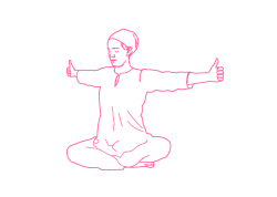 Скручивание позвоночника с вытянутыми руками (1-2 мин). Упражнение Кундалини Йоги 1