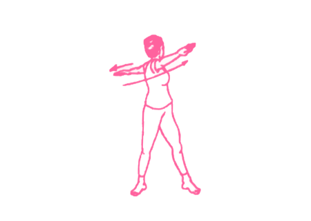 Скручивания телом от поясницы в положении стоя (1 мин) 2