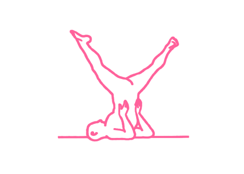 Стойка на плечах с широко раздвинутыми ногами (6 мин). Упражнение Кундалини Йоги