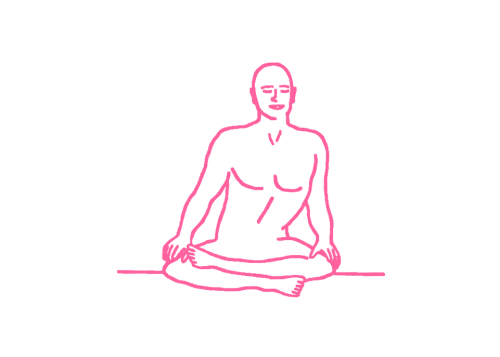 Вращение туловищем влево Кундалини йога картинка