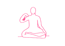 Сжимание яблока локтем (2 мин). Упражнение Кундалини Йоги