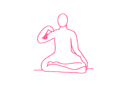 Сжимание яблока локтем (2 мин). Упражнение Кундалини Йоги