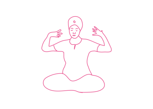 Тряска руками в Простой Позе Кундалини Йога