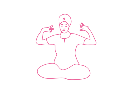 Тряска руками в Простой Позе Кундалини Йога