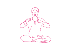 Удары кулаками по груди (2 мин). Кундалини Йога Упражнения