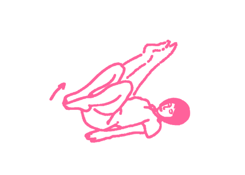 Удары ног по ягодицам лежа на спине (2 мин). Упражнение Кундалини Йоги