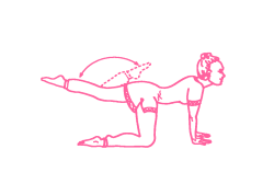 Удары пяткой по ягодице в позе Коровы с вытянутой ногой (2 мин) Удары пяткой по ягодице в позе Коровы с вытянутой ногой (2 мин)