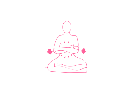 Удары скрещенными руками по животу и лбу. Кундалини Йога 2