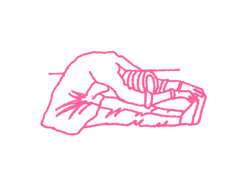 Удерживание наклона, ухватившись руками за пальцы ног. Упражнение Кундалини Йоги