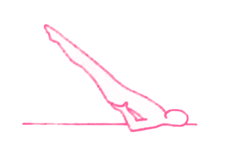 Удерживание ног поднятыми на 60 градусов лежа на спине (3 мин). Упражнение Кундалини Йоги