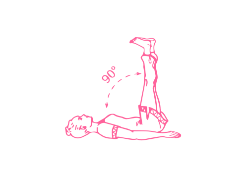 Удерживание ног поднятыми на 90 градусов. Кундалини Йога