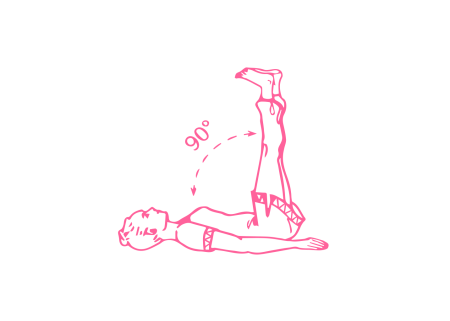 Удерживание ног поднятыми на 90 градусов. Кундалини Йога