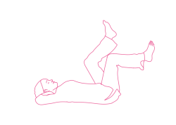 «Велосипед» с руками за шеей (3 мин). Кундалини йога