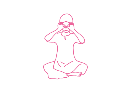 Вращение большими пальцами рук у лица (1 мин 30 сек)