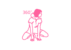 Вращение головой в Позе Лягушки (1 мин) Кундалини Йога