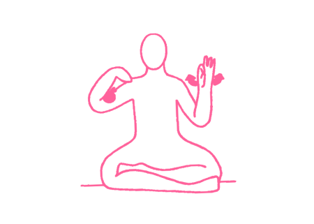 Вращение кистью левой руки и корпусом (5,5 мин). Упражнение Кундалини Йоги