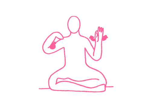 Вращение кистью левой руки и корпусом (5,5 мин). Упражнение Кундалини Йоги