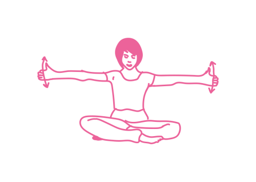 Вращение руками в области запястий (7 мин – 8 мин)