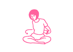 Вращения из стороны в сторону с руками за спиной (3 мин)