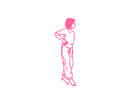 Выбрасывания ног вперед под мантру «ХАМ ДАМ ХАР ХАР» (2 мин – 3 мин)