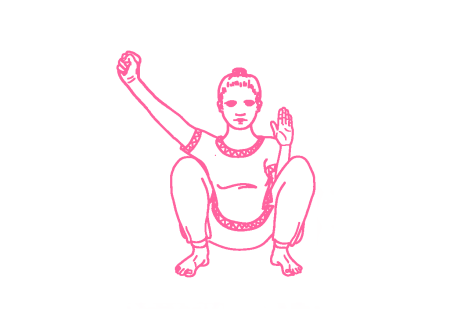 Вытягивание рук в стороны на 60 градусов в Позе Ворона (1 мин) 2