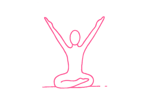 Вытягивание рук вверх и в стороны, в виде буквы “V” 1