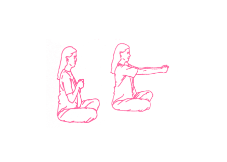 Вытягивания рук. Упражнение Кундалини Йоги 1