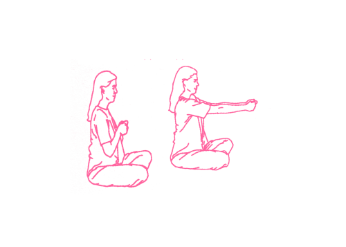 Вытягивания рук. Упражнение Кундалини Йоги 1