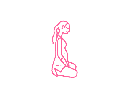 Вытяжение позвоночника в Простой Позе (1-3 мин). Йога для беременных 1