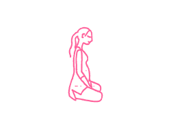 Вытяжение позвоночника в Простой Позе (1-3 мин). Йога для беременных 1