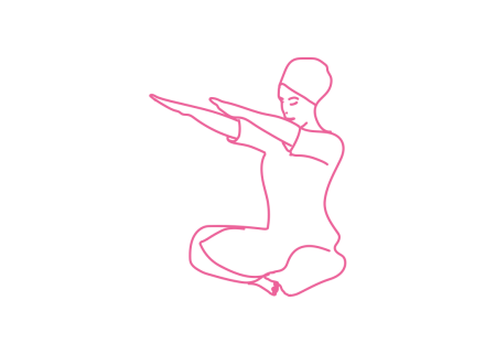 Вытяжение руками вперед с Мудрой Искоренения Эго 2