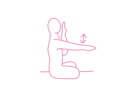 Взмахи правой рукой на 30 градусов вверх 2. Кундалини Йога