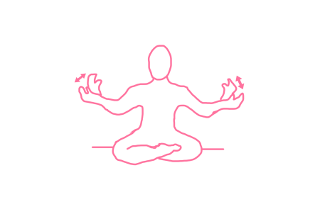 Взмахи руками, чтобы двигались кисти вверх-вниз (3 мин). Упражнение Кундалини Йоги 1