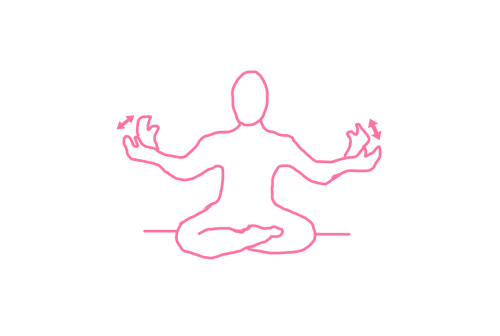 Взмахи руками, чтобы двигались кисти вверх-вниз (3 мин). Упражнение Кундалини Йоги 1